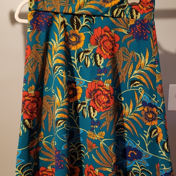 Smashed Lemon bright colorful decorative floral print skirt - XL/42/12 - new - Picture 2 of 11